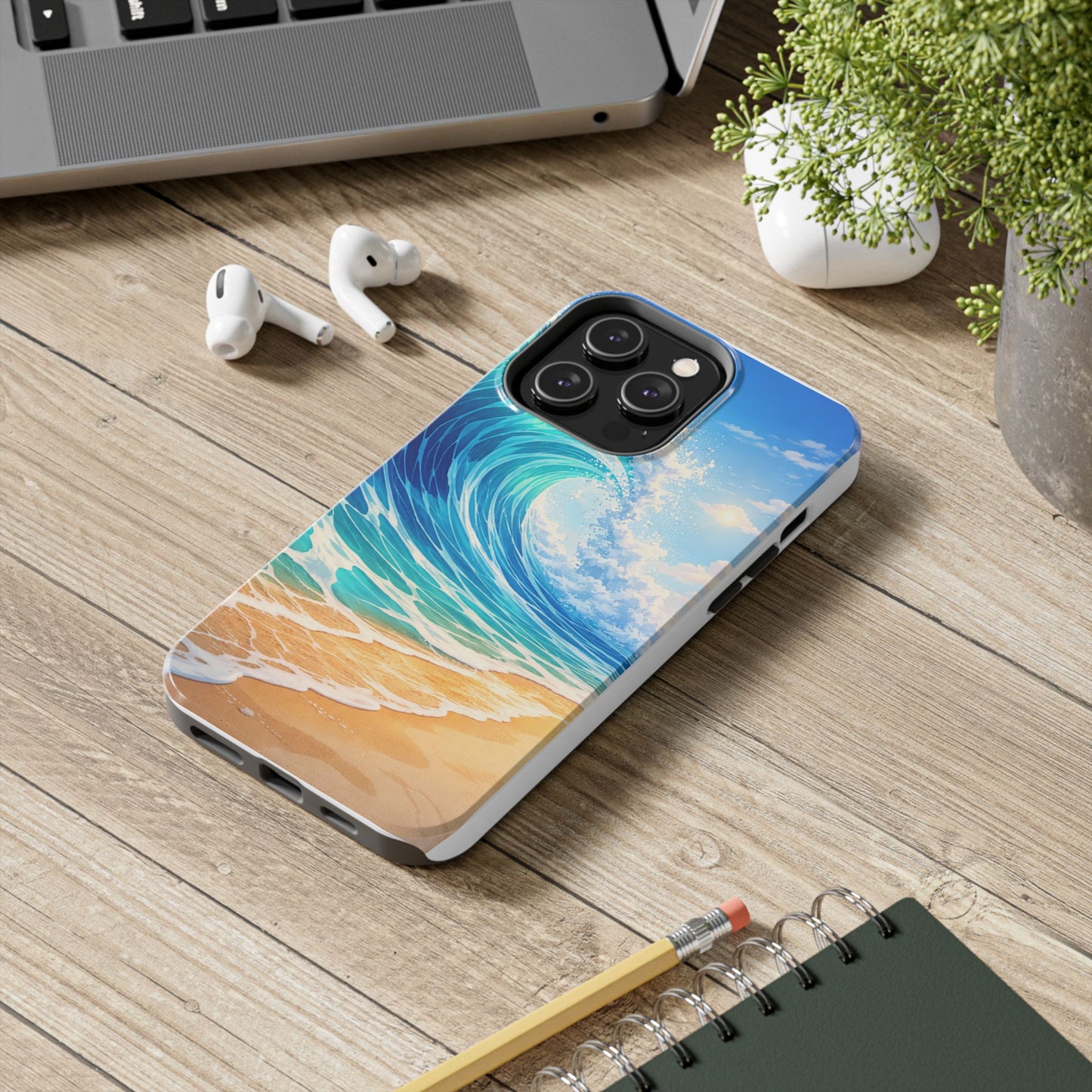 Ocean Wave Tough Phone Case — Beach Surf Coastal Protective Cover