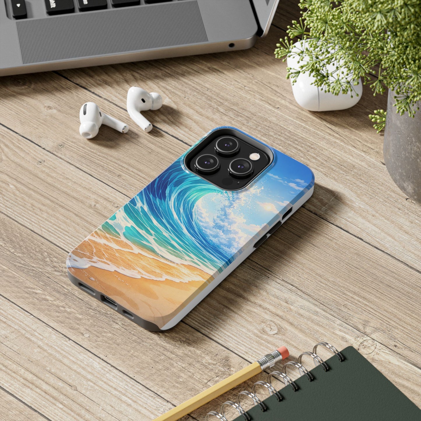Ocean Wave Tough Phone Case — Beach Surf Coastal Protective Cover